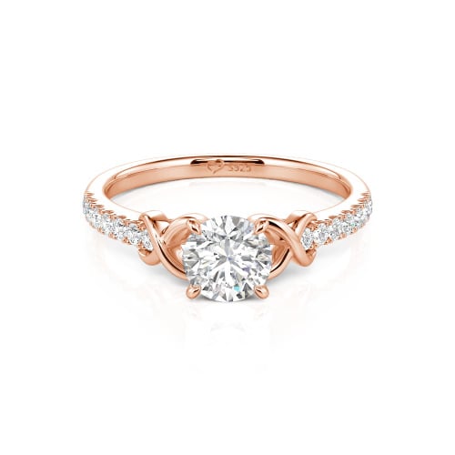 Jeulia Custom Infinity Round Engagement Ring for Women