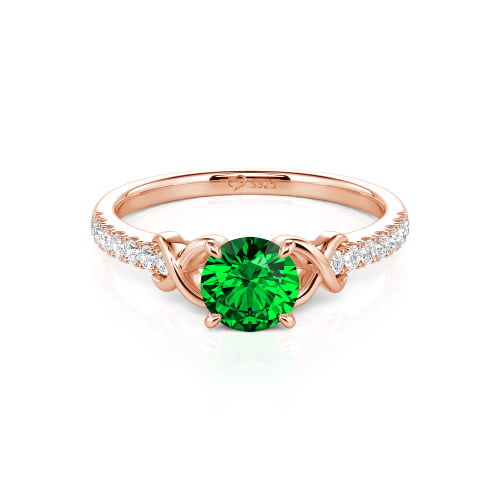 Jeulia Custom Infinity Round Engagement Ring for Women