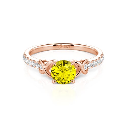 Jeulia Custom Infinity Round Engagement Ring for Women