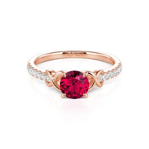Jeulia Custom Infinity Round Engagement Ring for Women