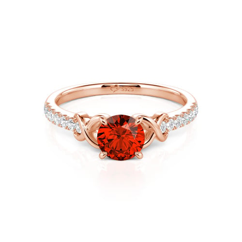 Jeulia Custom Infinity Round Engagement Ring for Women