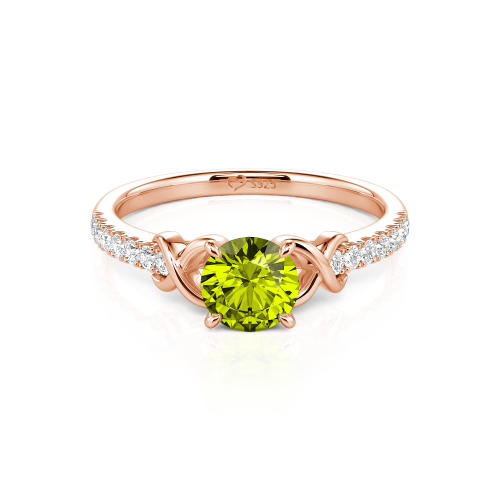 Jeulia Custom Infinity Round Engagement Ring for Women