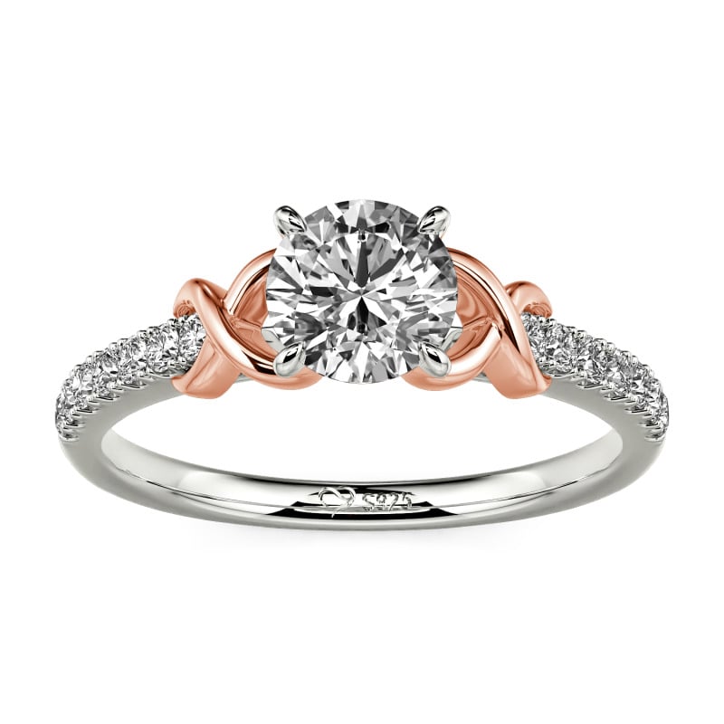 Jeulia Custom Infinity Round Engagement Ring for Women