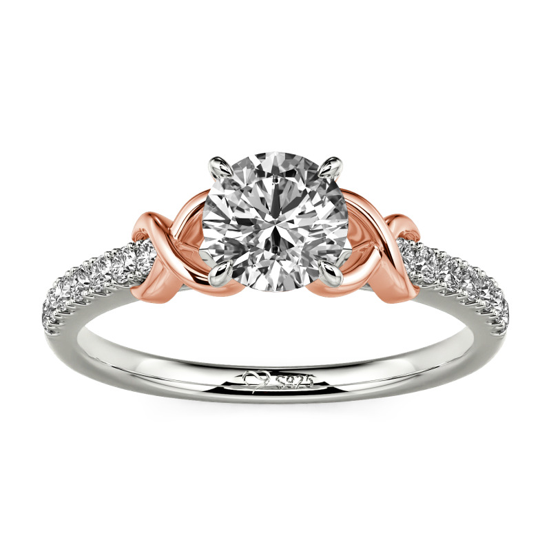 Jeulia Custom Infinity Round Engagement Ring for Women
