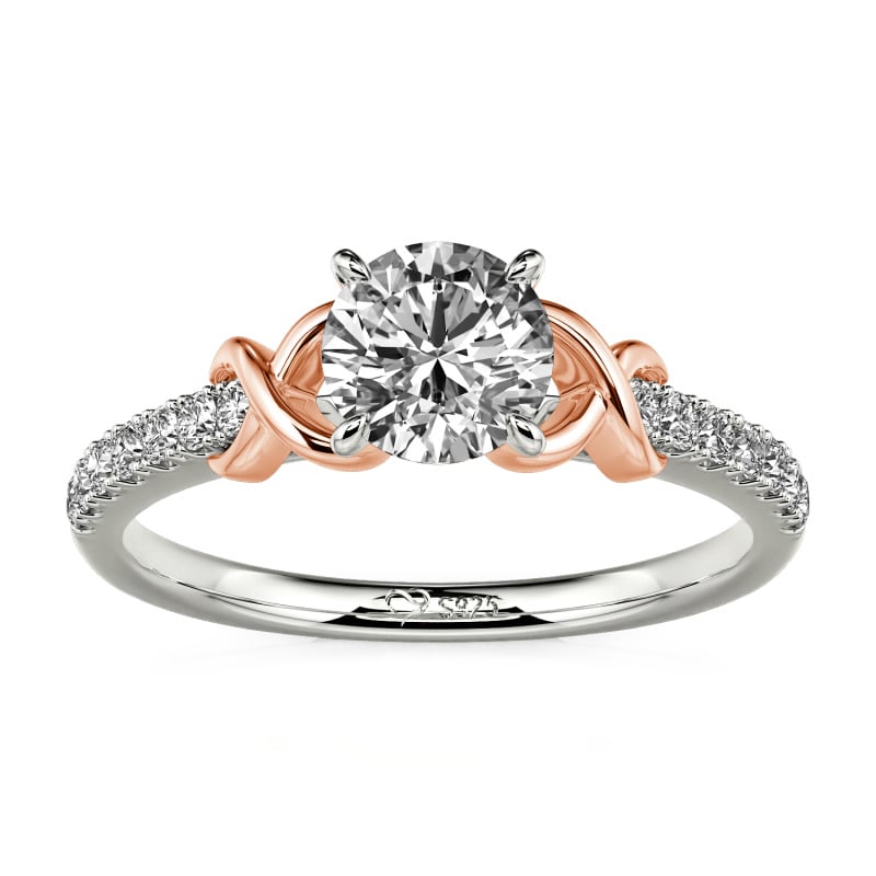 Jeulia Custom Infinity Round Engagement Ring for Women