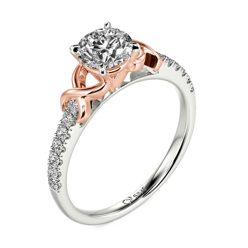 Jeulia Custom Infinity Round Engagement Ring for Women