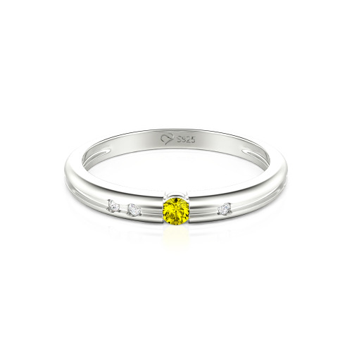 Jeulia Custom Tension Set Women's Wedding Band 10K/14K/18K Gold Platinum