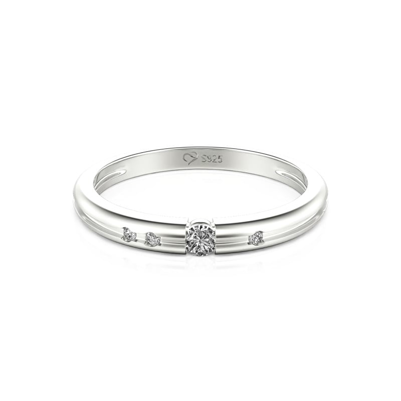 Jeulia Custom Tension Set Women's Wedding Band 10K/14K/18K Gold Platinum