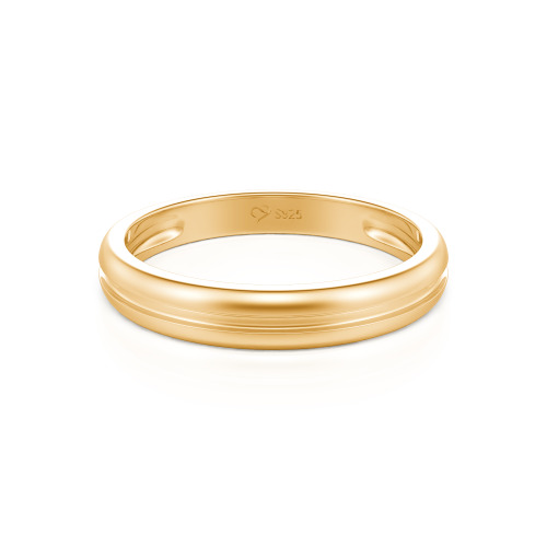 Jeulia Custom Polished Men's Wedding Band 10K/14K/18K Gold Platinum