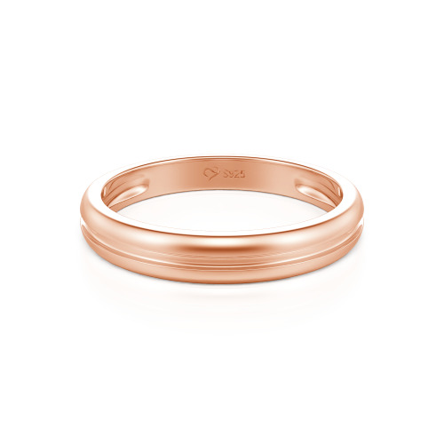 Jeulia Custom Polished Men's Wedding Band 10K/14K/18K Gold Platinum