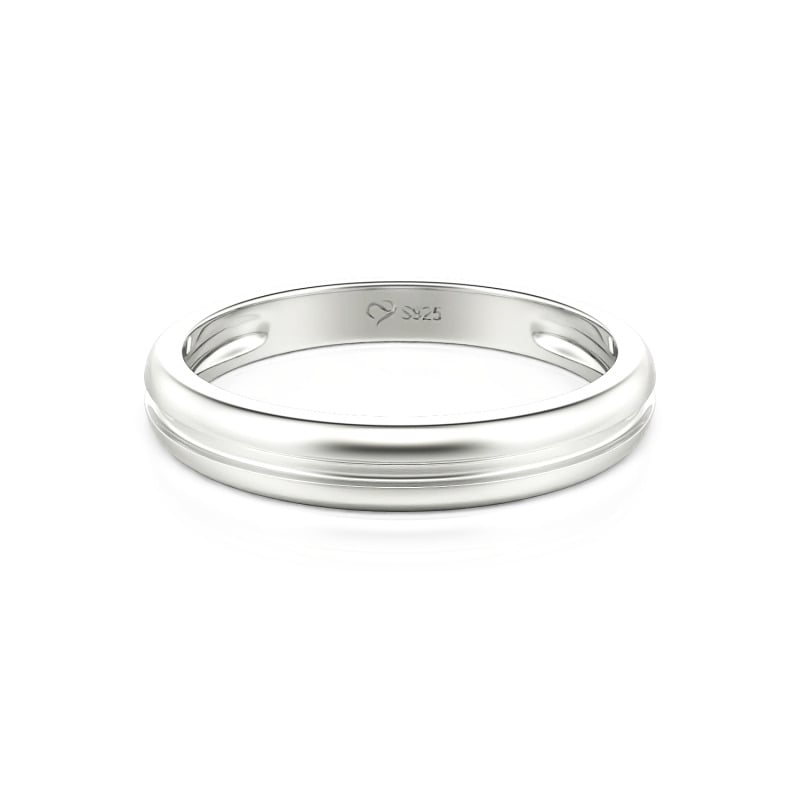Jeulia Custom Polished Men's Wedding Band 10K/14K/18K Gold Platinum