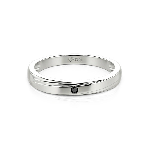 Jeulia Custom Men's Diagonal Wave Wedding Band 10K/14K/18K Gold & Platinum