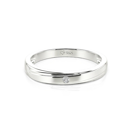 Jeulia Custom Men's Diagonal Wave Wedding Band 10K/14K/18K Gold & Platinum