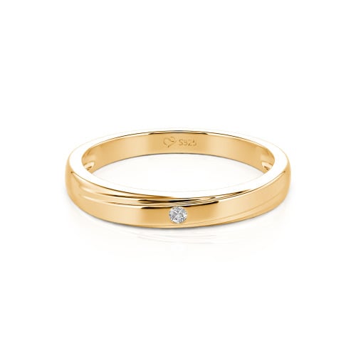 Jeulia Custom Men's Diagonal Wave Wedding Band 10K/14K/18K Gold & Platinum