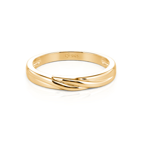Jeulia Custom Men's Wave Wedding Band 10K/14K/18K Gold Platinum