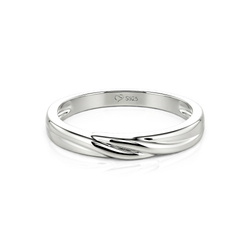 Jeulia Custom Men's Wave Wedding Band 10K/14K/18K Gold Platinum