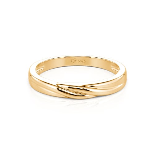 Jeulia Custom Men's Wave Wedding Band 10K/14K/18K Gold Platinum