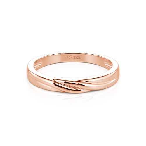Jeulia Custom Men's Wave Wedding Band 10K/14K/18K Gold Platinum