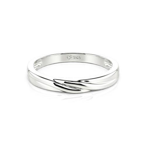Jeulia Custom Men's Wave Wedding Band 10K/14K/18K Gold Platinum