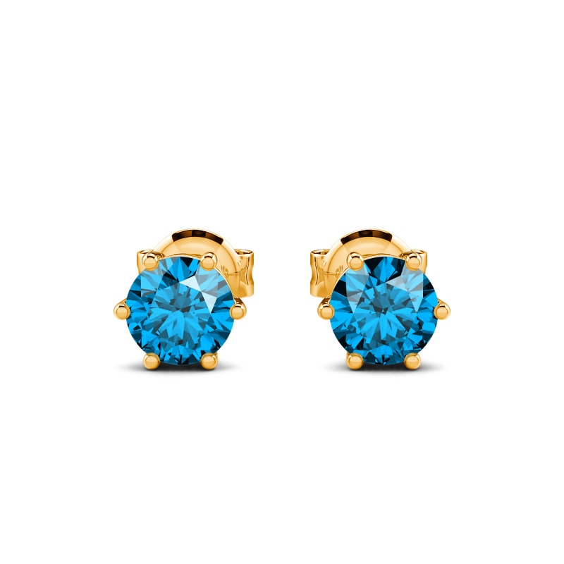 Jeulia シンプル クラウン シルバー スタッド ピアス