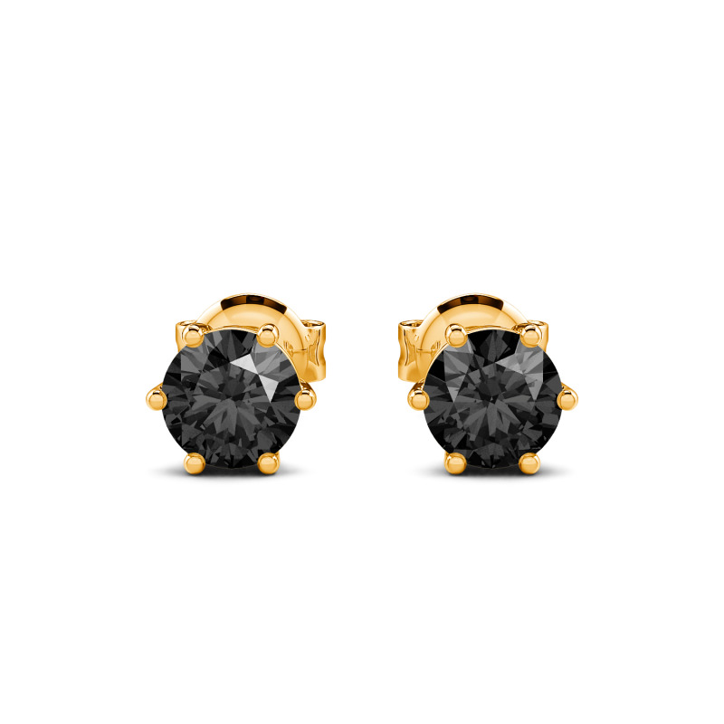 Jeulia Boucles d'oreilles Simple Couronne Personnalisé Argent Sterling