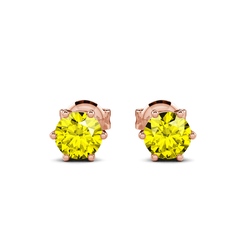 Jeulia Boucles d'oreilles Simple Couronne Personnalisé Argent Sterling