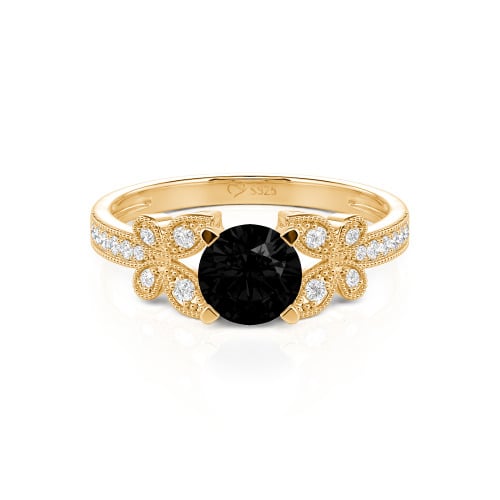 Jeulia Round Cut Butterfly Ring