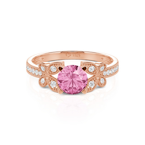 Jeulia Round Cut Butterfly Ring