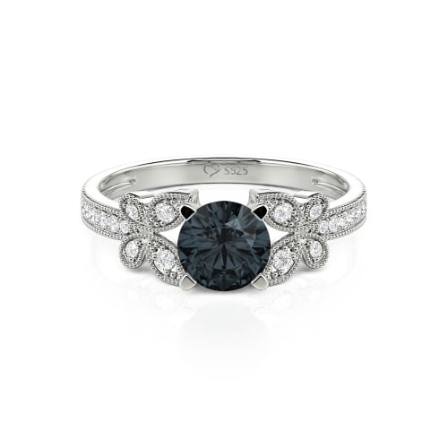 Jeulia Round Cut Butterfly Ring