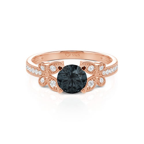 Jeulia Round Cut Butterfly Ring