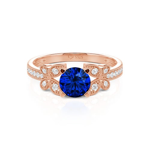 Jeulia Round Cut Butterfly Ring