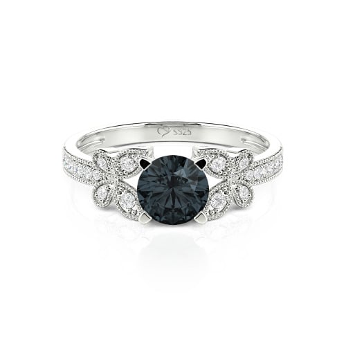 Jeulia Round Cut Butterfly Ring