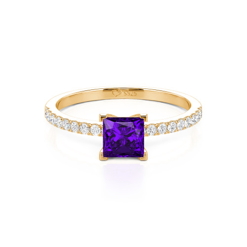 Jeulia Princess Cut Ring