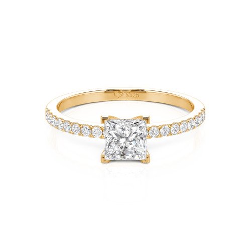 Jeulia Princess Cut Ring