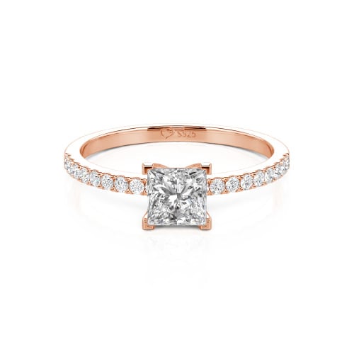 Jeulia Princess Cut Ring