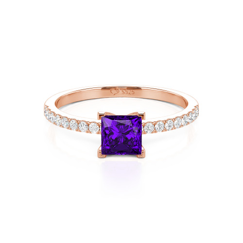 Jeulia Princess Cut Ring