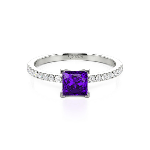 Jeulia Princess Cut Ring