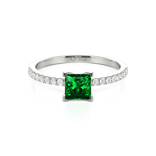 Jeulia Princess Cut Ring