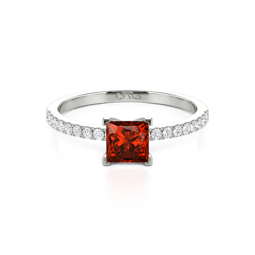 Jeulia Princess Cut Ring