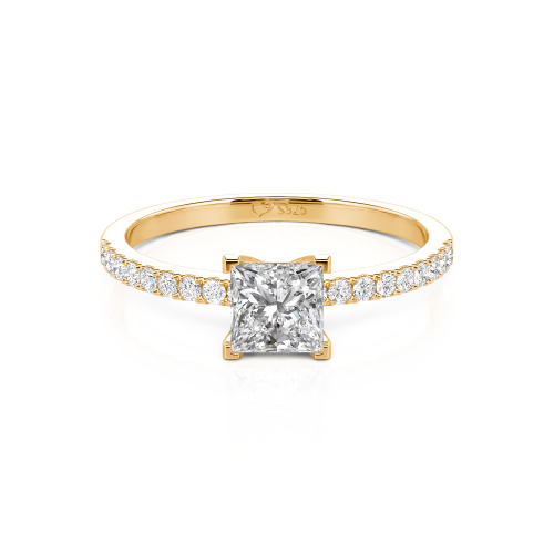 Jeulia Princess Cut Ring