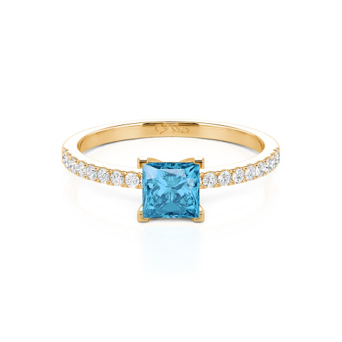 Jeulia Princess Cut Ring
