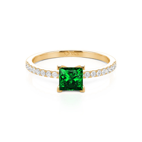 Jeulia Princess Cut Ring