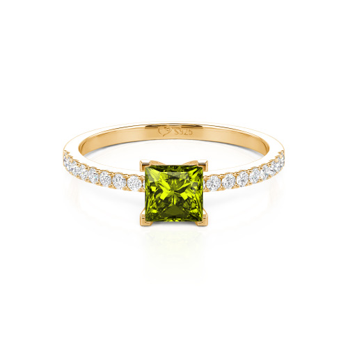 Jeulia Princess Cut Ring