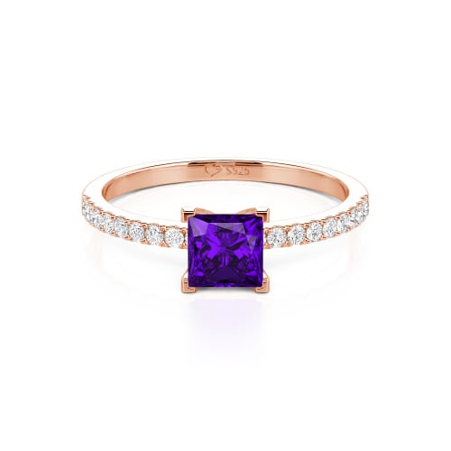 Jeulia Princess Cut Ring