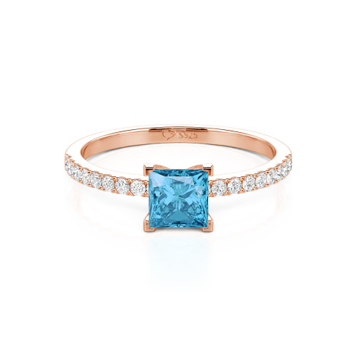 Jeulia Princess Cut Ring