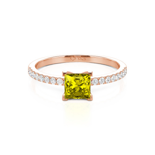 Jeulia Princess Cut Ring