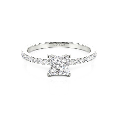 Jeulia Princess Cut Ring