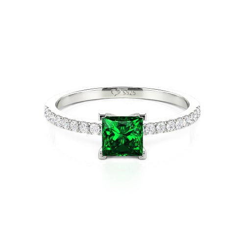 Jeulia Princess Cut Ring