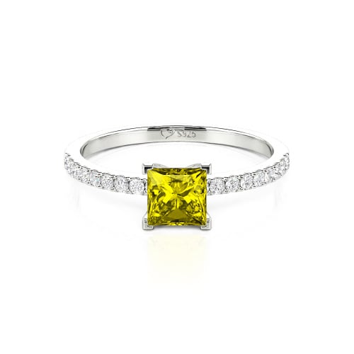 Jeulia Princess Cut Ring