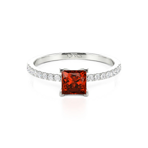 Jeulia Princess Cut Ring